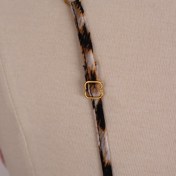 ❄ Flora Nikrooz NWOT Animal Print Lace Babydoll Nightgown Dress Negligee Teddy M - Picture 8 of 9